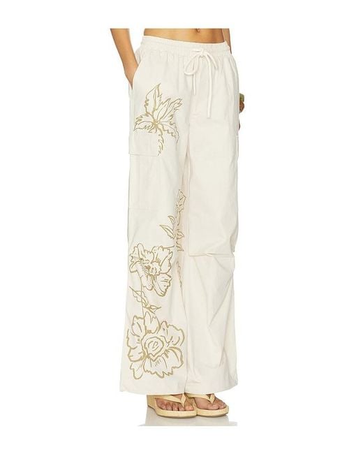 Juliet Johnstone White Cotton Parachute Pant