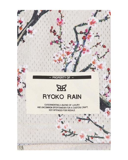 Ryoko Rain White Cherry Blossom Shorts for men