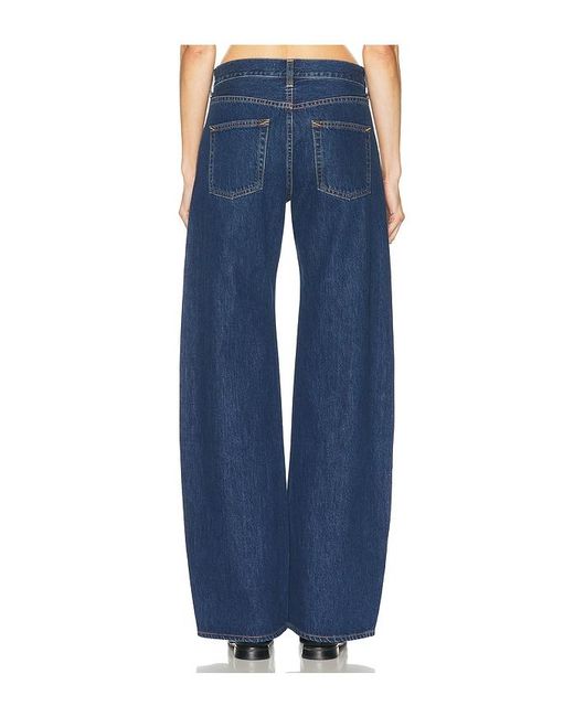 GRLFRND Blue Rory Short Rise Baggy