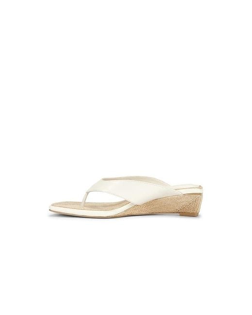 Rag & Bone White Jo Thong Wedge Sandal