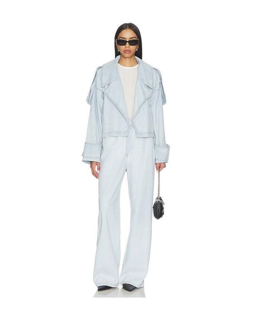 SELMACILEK White Aria Denim Pants