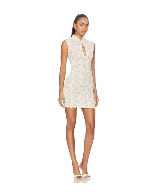 Nookie Natural Mystique Highneck Mini Dress