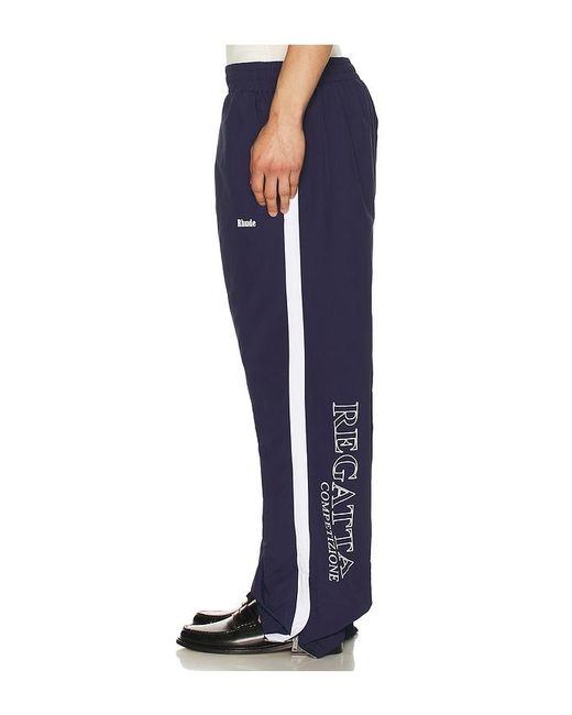 Rhude Blue Sailing Competition Cuffed Hampton Track Pants for men