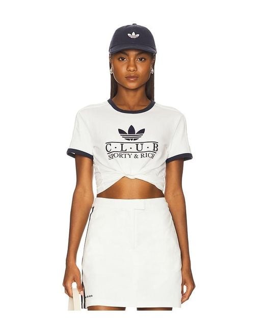 Adidas Originals White X Sporty & Rich Graphic T-Shirt