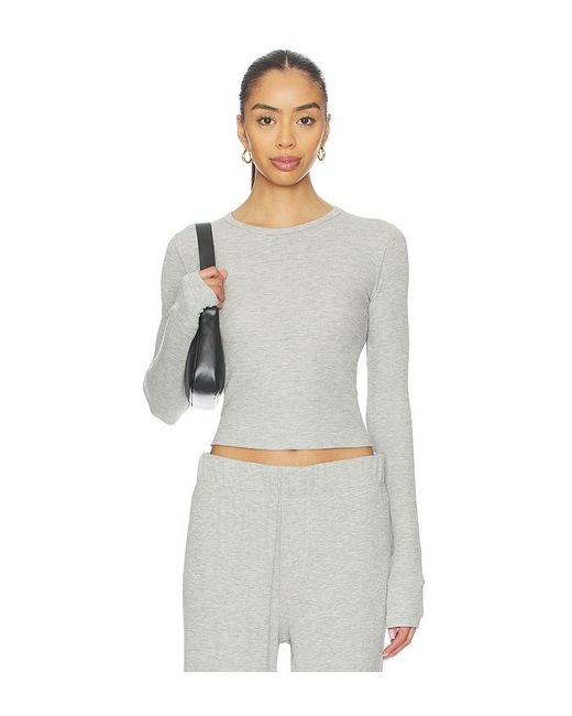 ÉTERNE White Long Sleeve Thermal Top