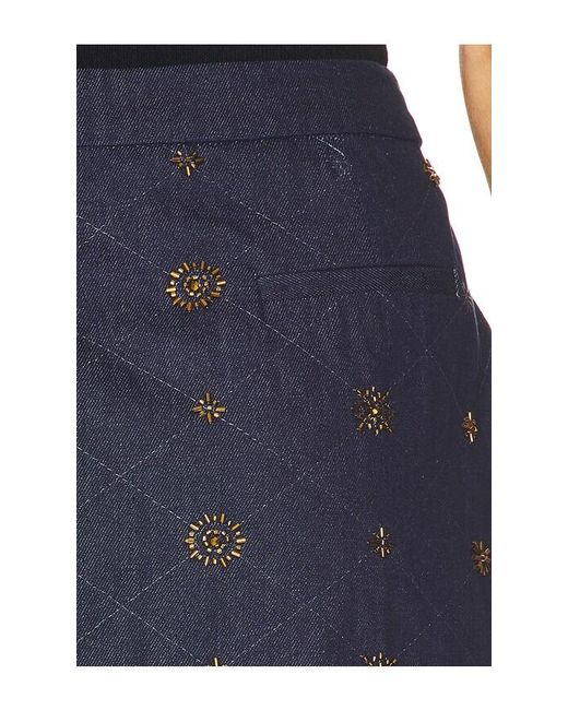 Line & Dot Blue Attina Mini Skirt
