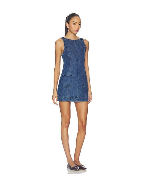 Show Me Your Mumu Blue Boulevard Mini Dress
