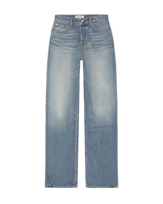 GRLFRND Blue Bella Low Rise Boyfriend Jeans
