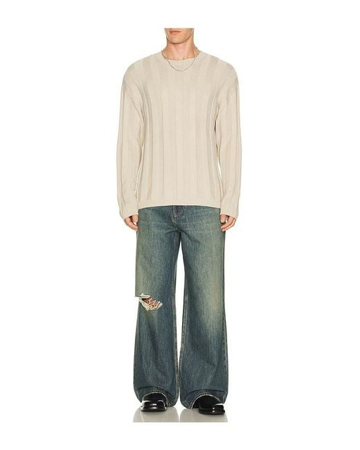 Helmut Lang Green Destroyed Denim for men