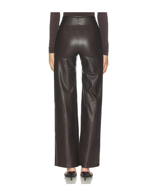 Commando Black Faux Leather Wide Leg Pant