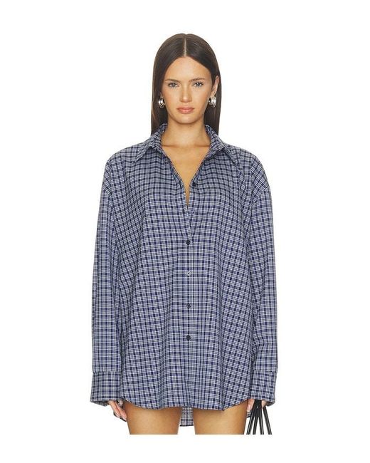 Nakedvice Blue The Pax Check Shirt