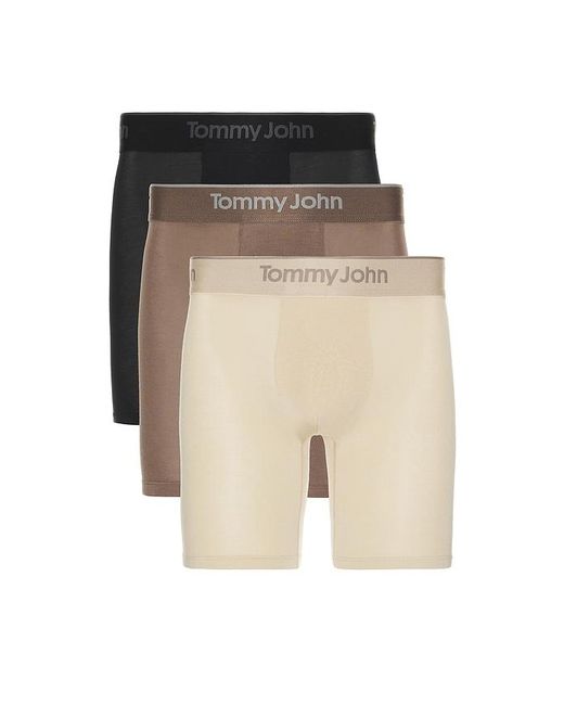 Tommy John Natural Second Skin Modal 3 Pack 6 Boxer Brief for men