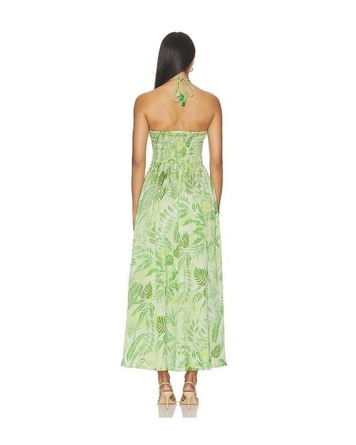 Poupette Green Avril Long Dress