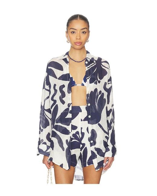 Vitamin A Blue Playa Boyfriend Shirt