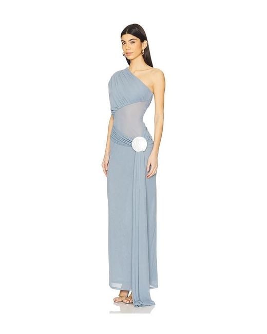 Lovers + Friends Blue Lea Gown
