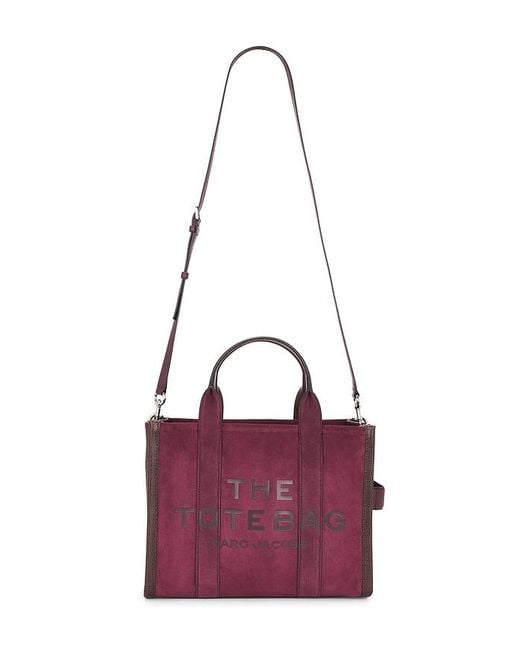 Marc Jacobs Purple The Suede Medium Tote Bag