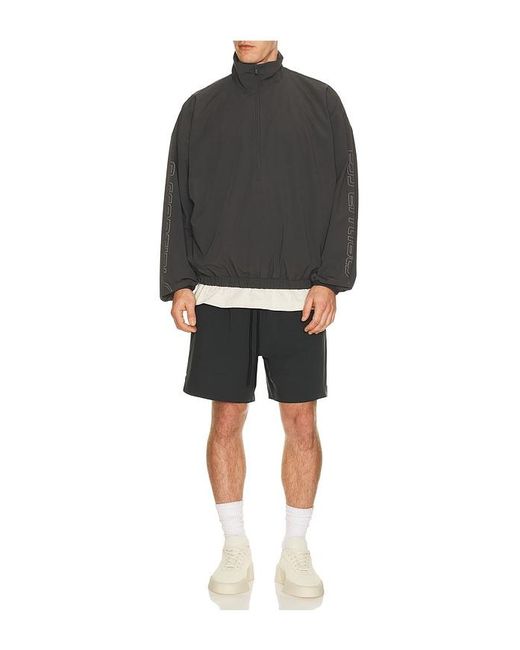 Fear Of God Gray Half Zip Track Jacket for men