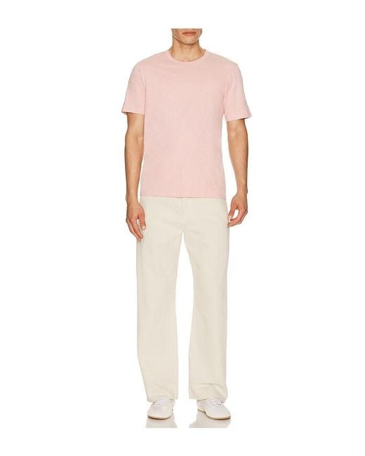 Theory Pink Essential Tee for men