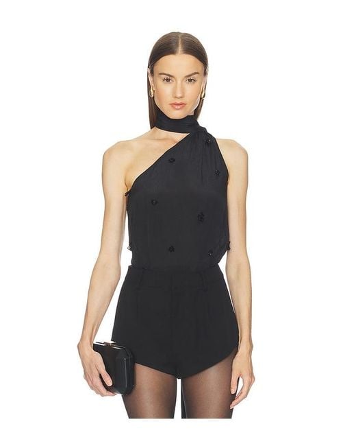L'academie Black 'Academie Brynn Embellished Top