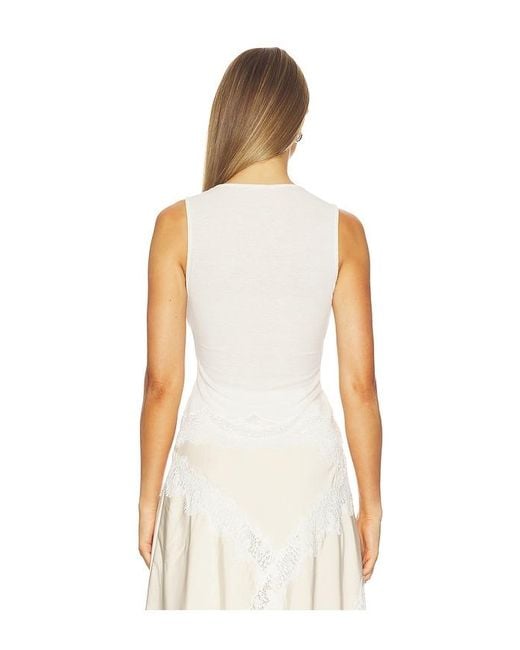 Lovers + Friends White Celina Top