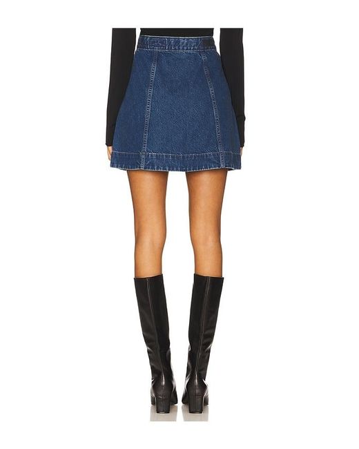 AG Jeans Blue Evie Skirt