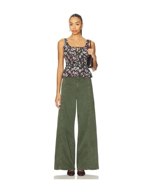 Free People Green Libre Wide Leg