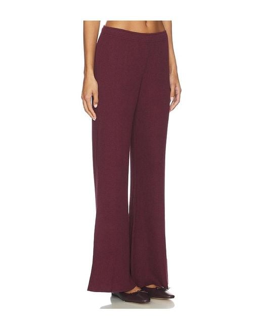 Bobi Red Wide Leg Drawstring Pant