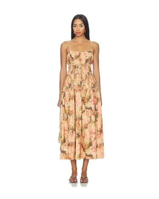 Juillet Metallic Amelia Midi Dress