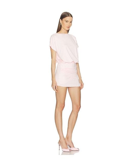 MORE TO COME White Dixie Wrap Mini Dress