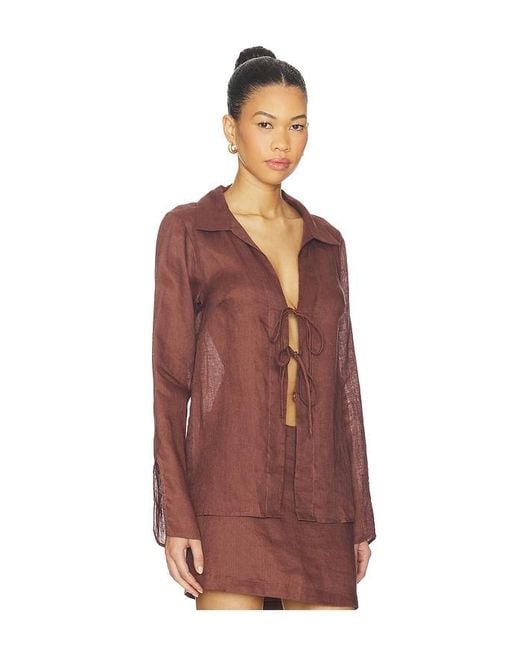 LSPACE Red Venice Shirt
