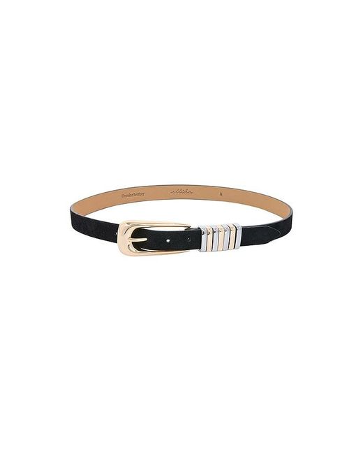 Ettika Black Metal Core Suede Belt