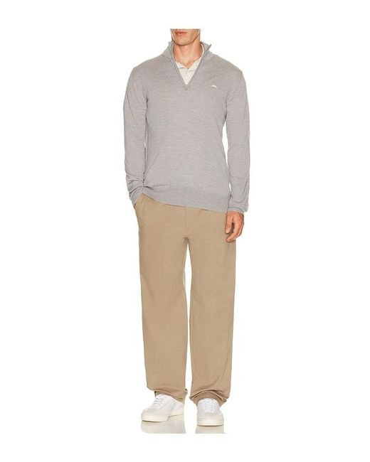 J.Lindeberg Gray Kian Knitted Sweater for men