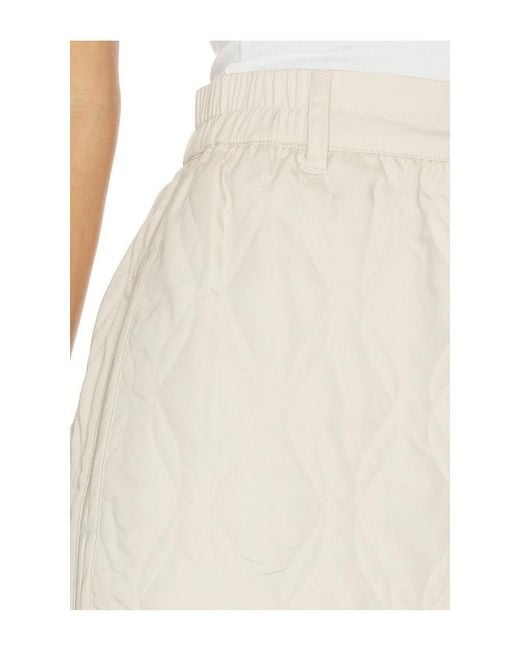 Varley White Florin Quilted Skirt