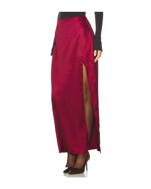 Line & Dot Red Allina Skirt