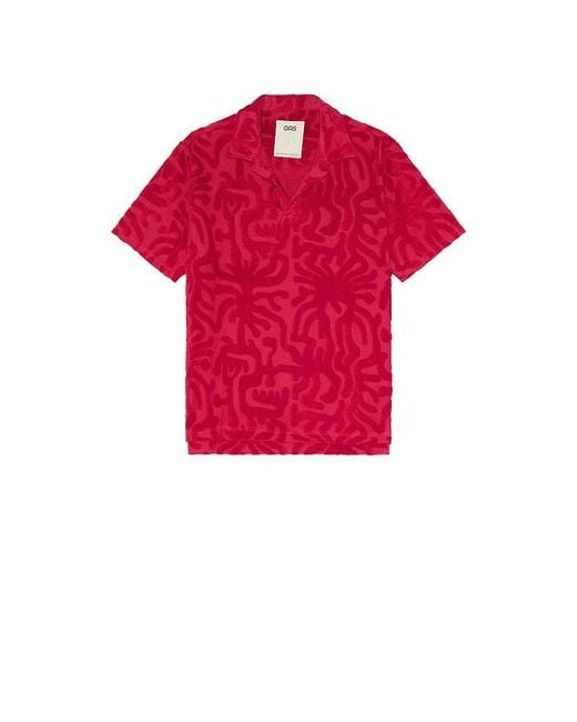 Oas Red Polo Shirt for men