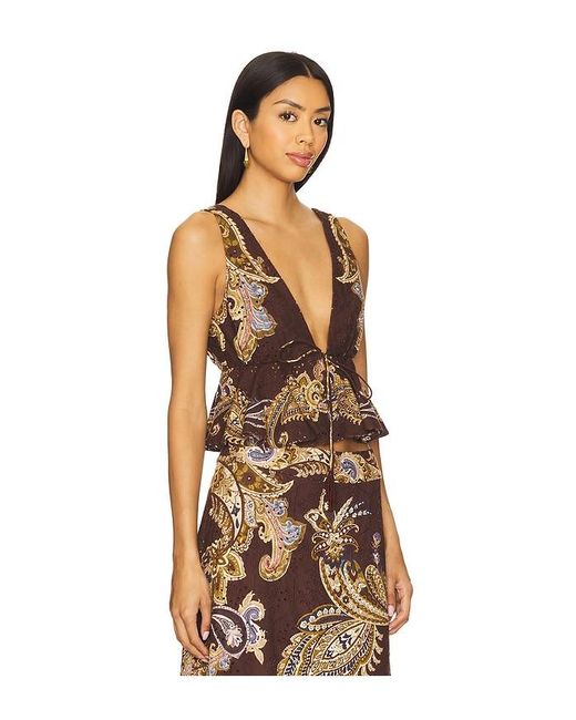 Hemant & Nandita Black Peplum Top
