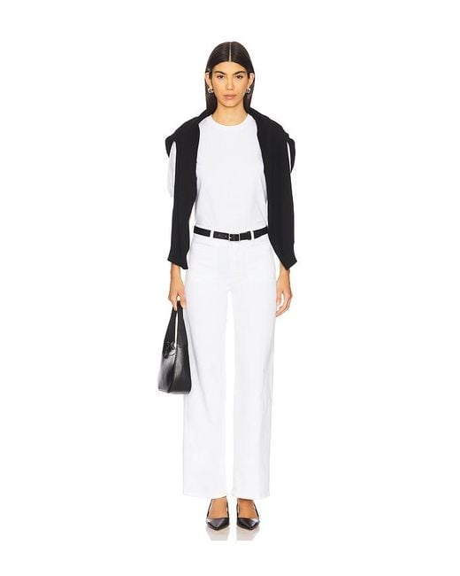 FRAME White Le Slim Palazzo Modernist Pocket Jeans