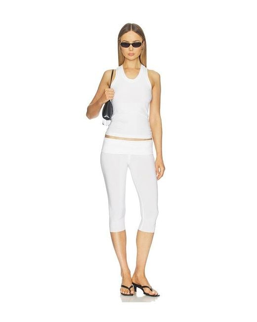 Norma Kamali White Shirt Racer