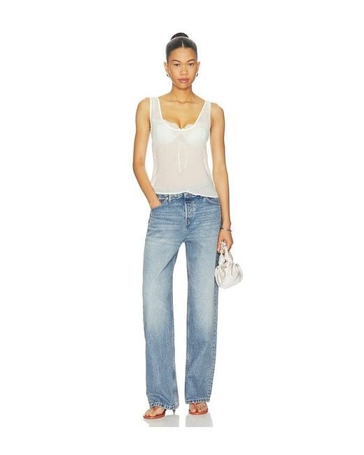 EB DENIM Blue Mid Rise Baggy Jeans