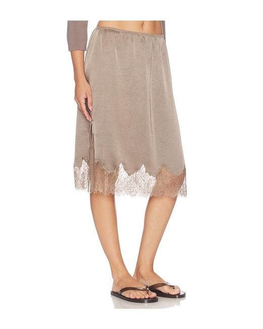 Citizens of Humanity Natural Lace Trimmed Skirt