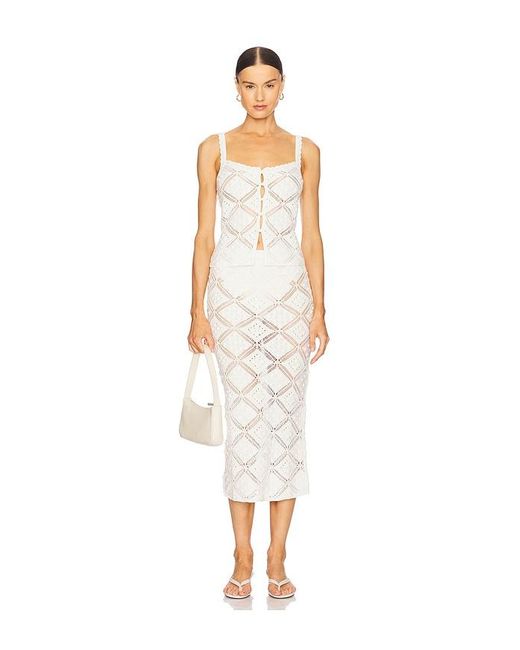 L'academie White 'Academie Baileigh Knit Top