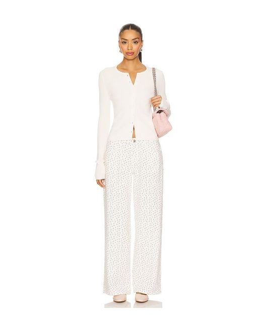 MORE TO COME White Brya Floral Jean