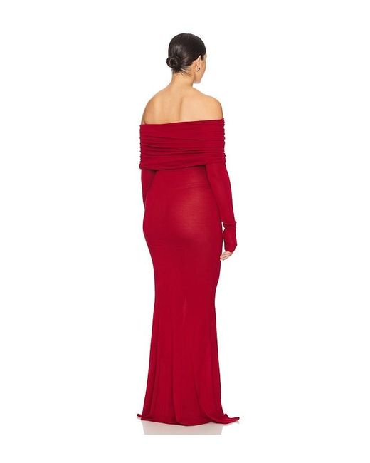 LPA Red Marren Maxi Knit Dress