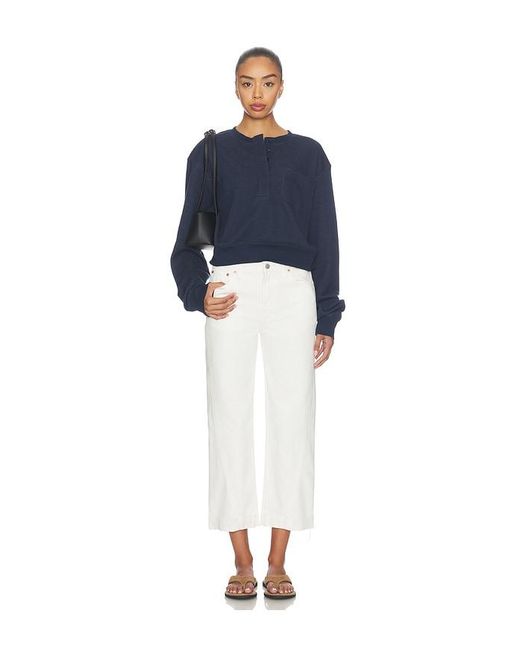 Pistola White Kacey Mid Rise Cuffed Boyfriend Jeans