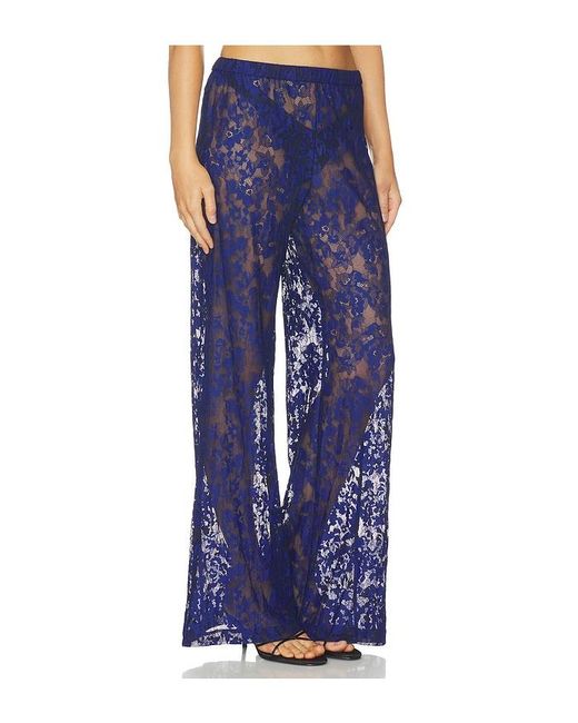 Amanda Uprichard Blue Mariko Pants
