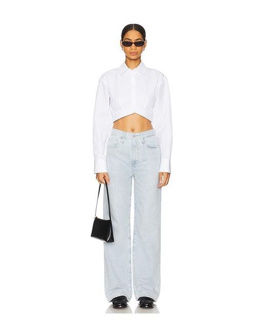 AG Jeans White Kora Wide Leg