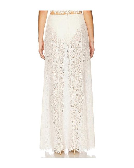 AFRM White Oxford Skirt
