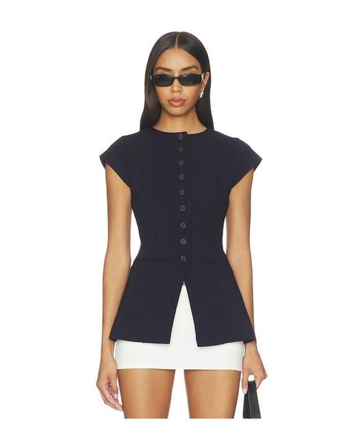 ALIGNE Blue Ariel Ponte Top