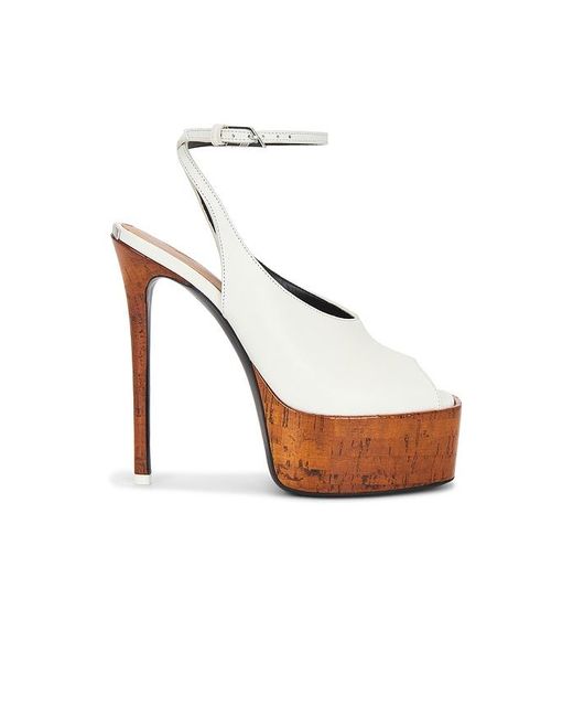 The Attico White Ornella 140 Sandal