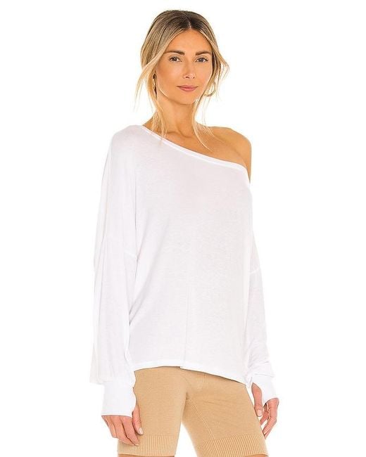 Michael Lauren White Kristopher Open Shoulder Top